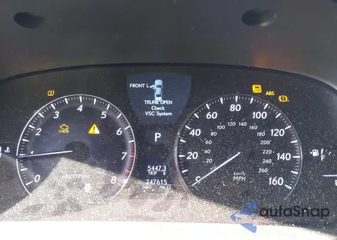 2007 Lexus Ls 460 from USA, damaged, VIN JTHBL46F875011293